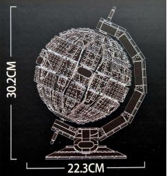 Globus z Klocków Klocki Konstrukcyjne 1587 Elementów