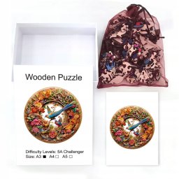 Puzzle PTAK Drewniane Układanka Wooden A3 180 el.