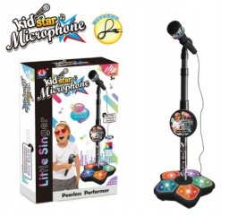 Mikrofon dla dzieci Kid Star Microphone - Mały Gwiazdor na scenie - Czarny