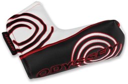 Pokrowiec, headcover Odyssey na puttera Blade, biały Swirl