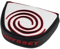 Pokrowiec, headcover Odyssey na puttera Malet, biały Swirl
