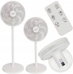 WENTYLATOR STOJĄCY 14" 55W, CYFROWY WYŚWIETLACZ, PILOT, 3 POZIOMY PRĘDKOŚCI