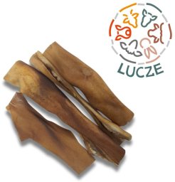 Lucze suszona skóra wołowa cięta 1 kg 100%naturalna