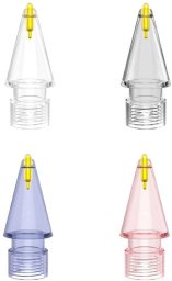 Końcówki do rysika 4smarts Lucid do      Apple Pencil 1. gen./2. gen./USB-C/Pro 4szt wielokolorowe