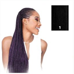 Pasma do Przedłużanie Włosów X-Pression Czarny Syntetyczny 208,28 cm pelo sintetico N 1