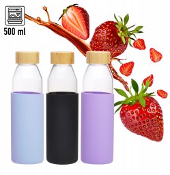 BUTELKA SZKLANA 9022 0.5 L FIOLETOWA
