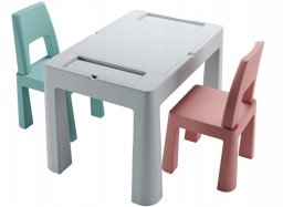 TEGGI MULTIFUN ZESTAW SZARY/RÓŻOWY/TURKUSOWY 2+1/5905489408260