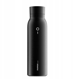 Inteligentna butelka termiczna Momax Smart Bottle IoT Thermal czarna - Gwarancja bezpieczeństwa. Proste raty. Bezpłatna wysyłka od 170 zł.