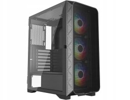 GEMBIRD obudowa ATX Fornax M200F z wentylatorami 2x USB 2.0 1x USB 3.0 1x USB typ-C czarna