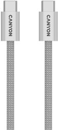 Kabel USB Canyon USB-C - USB-C 1 m Szary