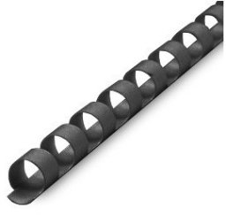 Grzbiety do bindowania 8mm, dla na plastikowe grzbiety, czarne, 100szt