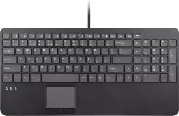 Klawiatura Perixx PERIBOARD-534 H DE Przewodowa klawiatura USB - z touchpadem i 2x hub