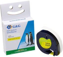 G&G Schriftband 12mm x 4m sw-gb Komp. m. Dymo S0721670/ 91222