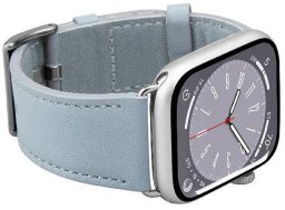 Apple Watch (42/49mm) Puro E-CLASSIC Vegan Leather Watch Strap - Light Blue