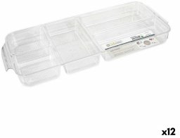 Taca z przegródkami Confortime polistyrenu 45 x 18 x 4,7 cm 12 Sztuk (45 x 18 x 4,7 cm)