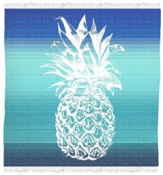 Ręcznik plażowy Secaneta Fouta 170 x 170 cm Pojedyńczy Ananas