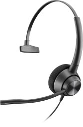 POLY EncorePro 310 Monoaural with Quick Disconnect Headset TAA Przewodowa Opaska na głowę Połączenia/muzyka Czarny