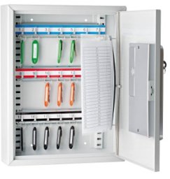 WEDO Schlüsselschrank 21 Schlüssel Maße:27x9,5x35 Lichtgrau