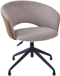 Biuro kėdė Home4You Karina, smėlio spalvos