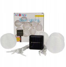 Soliarinė girlianda su jutikliu, 10 LED