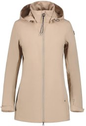 Luhta moteriška ilga softshell striukė ERKKOLA, smėlio spalvos