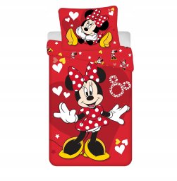 Patalynės komplektas Minnie Red Heart, 140x200, 2 dalių