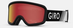 Gogle zimowe juniorskie GIRO CHICO 2.0 BLACK ZOOM (Szyba lustrzana kolorowa AMBER SCARLET 19-42% S2) (NEW 2023/2024)
