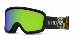 Gogle zimowe juniorskie GIRO CHICO 2.0 BLACK ASHES (Szyba lustrzana kolorowa LODEN GREEN) (NEW 2023/2024)