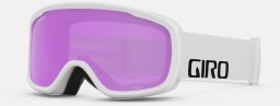 Gogle zimowe GIRO CRUZ WHITE WORDMARK (Szyba lustrzana kolorowa AMBER PINK 19-42% S2) (NEW 2024/2025)