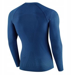 LS1595M Koszulka męska 3D PRO z długim rękawem ciemnoniebieski L