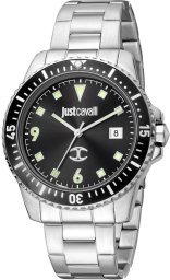 Zegarek Męski Just Cavalli JC1G246M0065 Czarny Srebrzysty