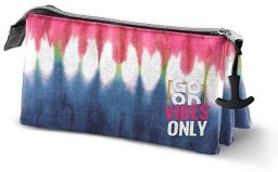 Piórnik Potrójny Karactermania Eco Omp! Good Vibes Only Tie Dye Denim (23 x 11 x 10 cm)