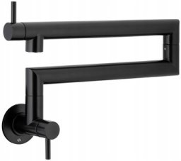 6623-030-81/ KFA/ DUERO POT FILLER/ BATERIA KUCHENNA, ZLEW ŚCIENNA, PRZEGUBOWA, BLACK
