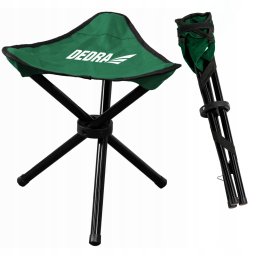 Stołek campingowy trójnóg składany 30x30x40 cm