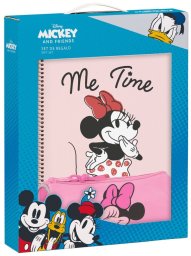 Zestaw Papeterii Minnie Mouse Loving Różowy A4 3 Części