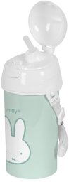 Butelka z pokrywką i słomką Miffy Menta Mięta PVC 500 ml