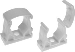 Uchwyt do rury AKS Zielonka U 28 111571 otwarty biały