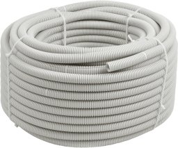 Rura elektroinstalacyjna karbowana AKS Zielonka 444034 RKGL20 FI20/14,1 PVC 320N z pilotem 50m szara