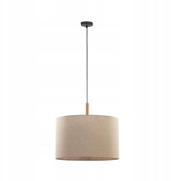 Lampa wisząca TKKRYWULT Tk Lighting Deva 6107 lampa wisząca zwis 1x15W E27 czarna/drewniana