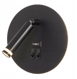 LVT Piero 1365 kinkiet lampa ścienna 1x35W G9 1x7W LED 4000K 420 lm czarny