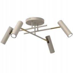 Luminex Axion 278 plafon lampa sufitowa 4x8W GU10 beżowy/złoty