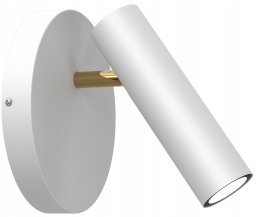 Luminex Axion 338 kinkiet lampa ścienna 1x8W GU10 biały/złoty