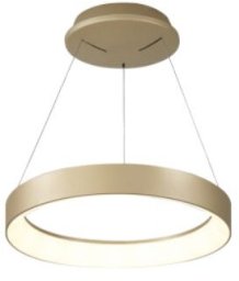 Maxlight Mantra Niseko 8627 lampa wisząca zwis 1x30W LED 2700-5000K 2250 lm złota/biała