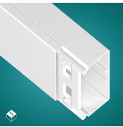 Kanał kablowy AKS Zielonka 111341 KPP 60X130 biała