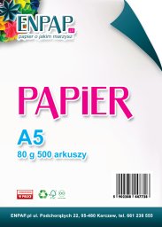 Papier ksero A5 80g 500ark KLASA C wysyłka tylko paletowa 600 na p
