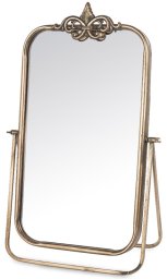 Lustro metalowe elegancka Dekoracja do Salonu złota 57,5cm x 36,5cm x 18,5cm