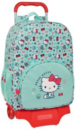 Torba szkolna z kółkami Hello Kitty Sea lovers Turkusowy 33 x 42 x 14 cm