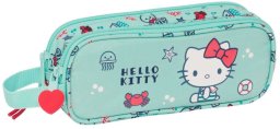 Piórnik Podwójny Hello Kitty Sea lovers Turkusowy 21 x 8 x 6 cm