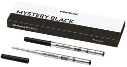 Wkład do długopisu Montblanc MISTERY BLACK Czarny (2 Sztuk)