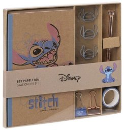 Zestaw Papeterii Stitch 10 Części Niebieski